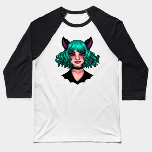 Girl Who is a Bat Baseball T-Shirt